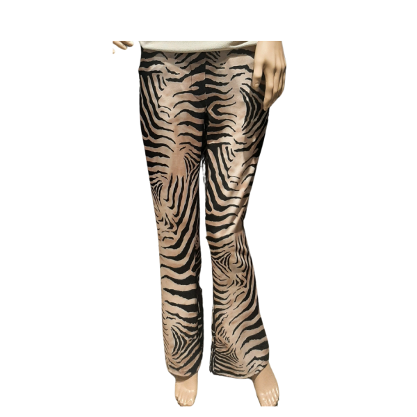 Zebra broek met flare pijp Iz Naiz