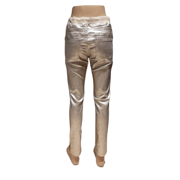 Champagne/ goud kleurige jeans Zac & Zoe - Afbeelding 2