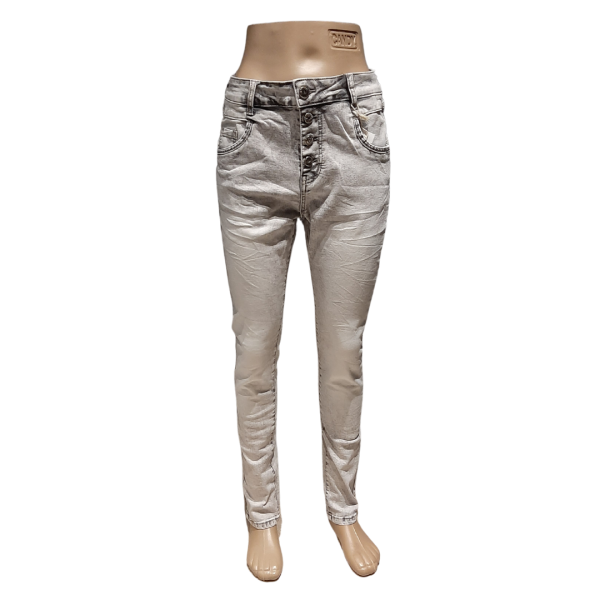 Jewelly jeans grey/white wash