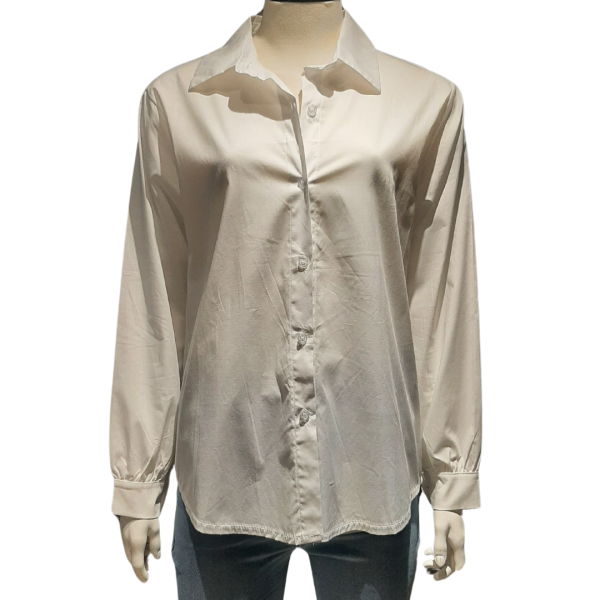 Wit getailleerde blouse