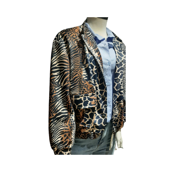 Iz Naiz bomber blauw print - Afbeelding 2