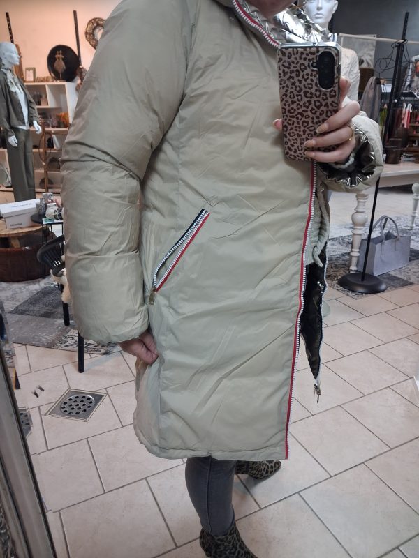 Winterjas metallic beige - Afbeelding 4